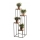 Flower stand 110x40 cm black/brown