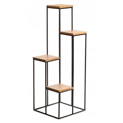 Flower stand 110x40 cm black/brown