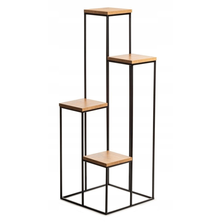 Flower stand 110x40 cm black/brown