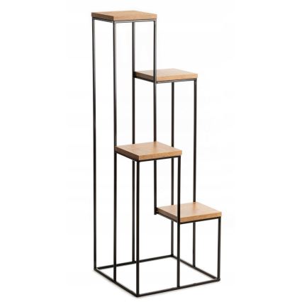 Flower stand 110x40 cm black/brown