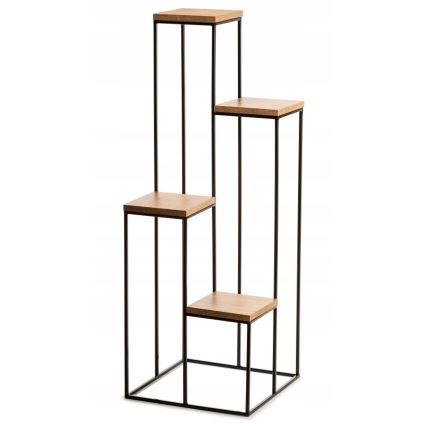 Flower stand 110x40 cm black/brown