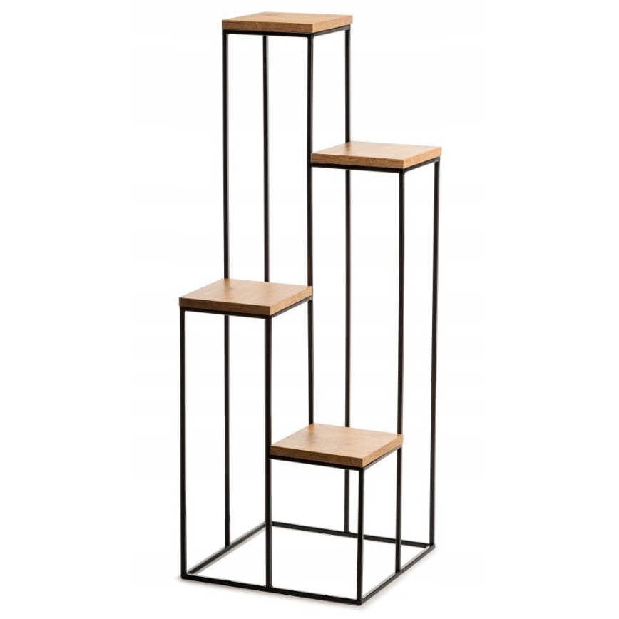 Flower stand 110x40 cm black/brown
