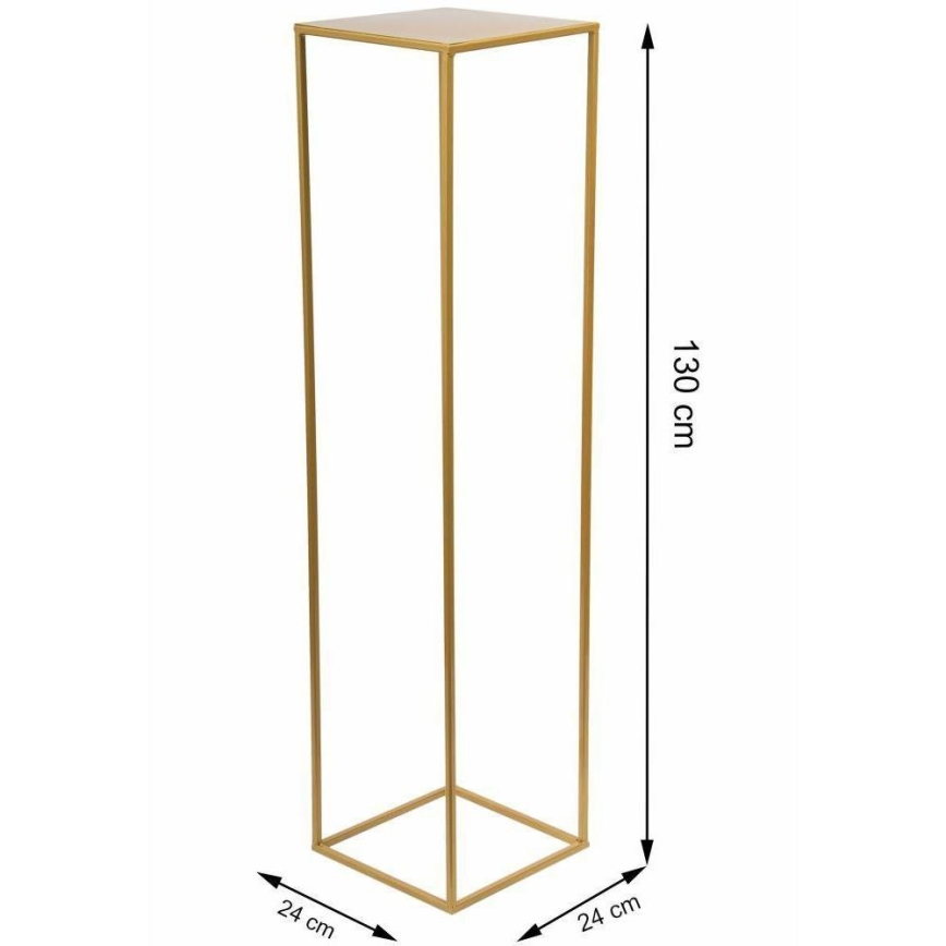 Flower stand 130x24 cm gold
