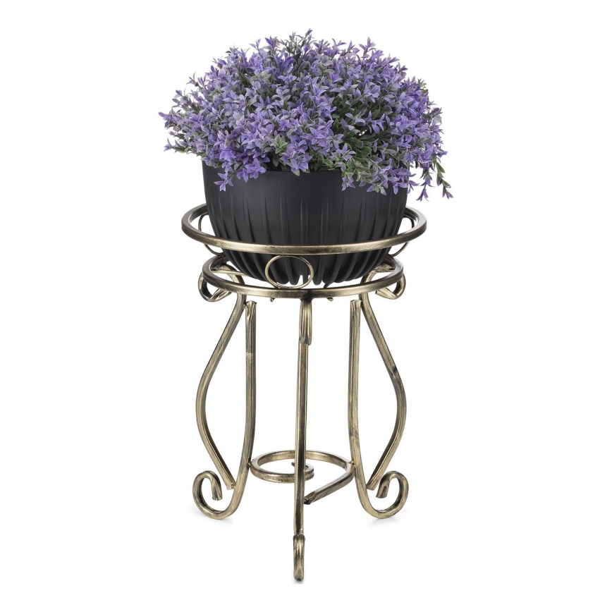 Flower stand 37x29 cm gold