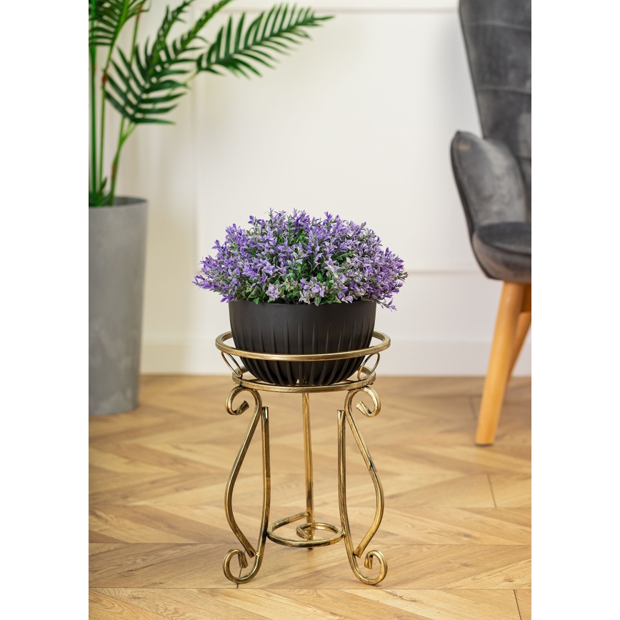 Flower stand 37x29 cm gold