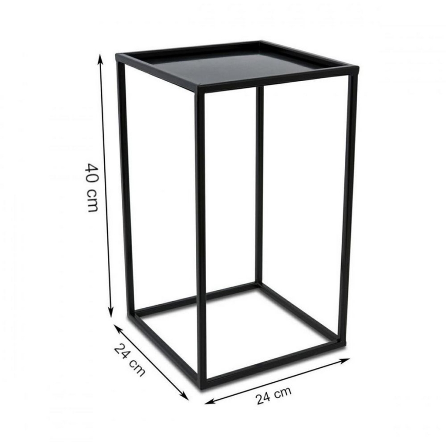 Flower stand 40x24 cm black