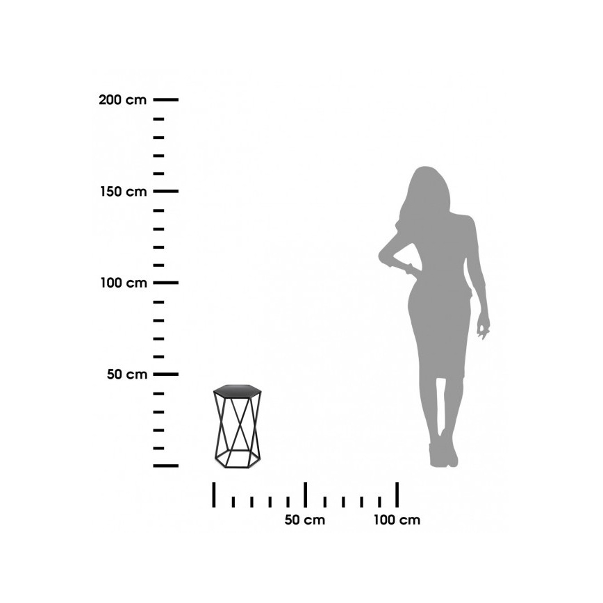 Flower stand 40x24 cm black