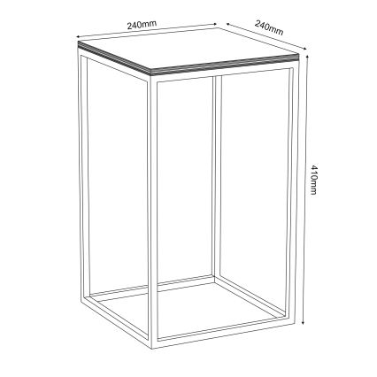 Flower stand 40x24 cm black