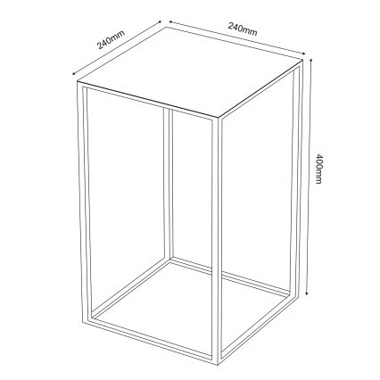 Flower stand 40x24 cm black