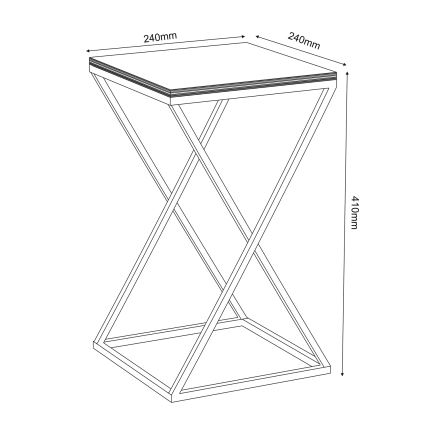Flower stand 40x24 cm black
