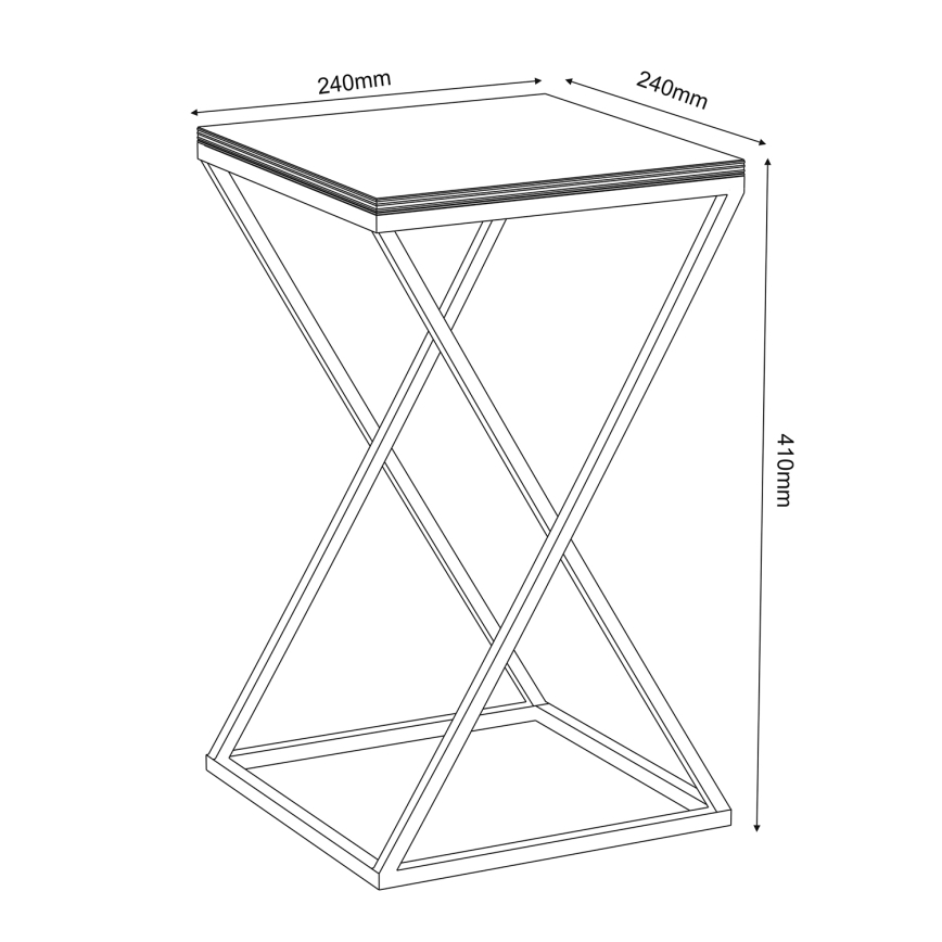 Flower stand 40x24 cm black