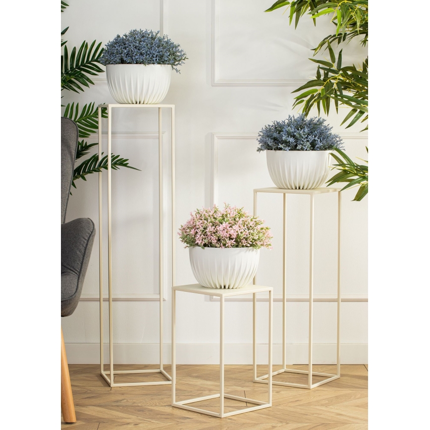 Flower stand 40x24 cm creamy