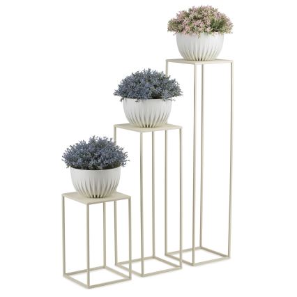 Flower stand 40x24 cm creamy