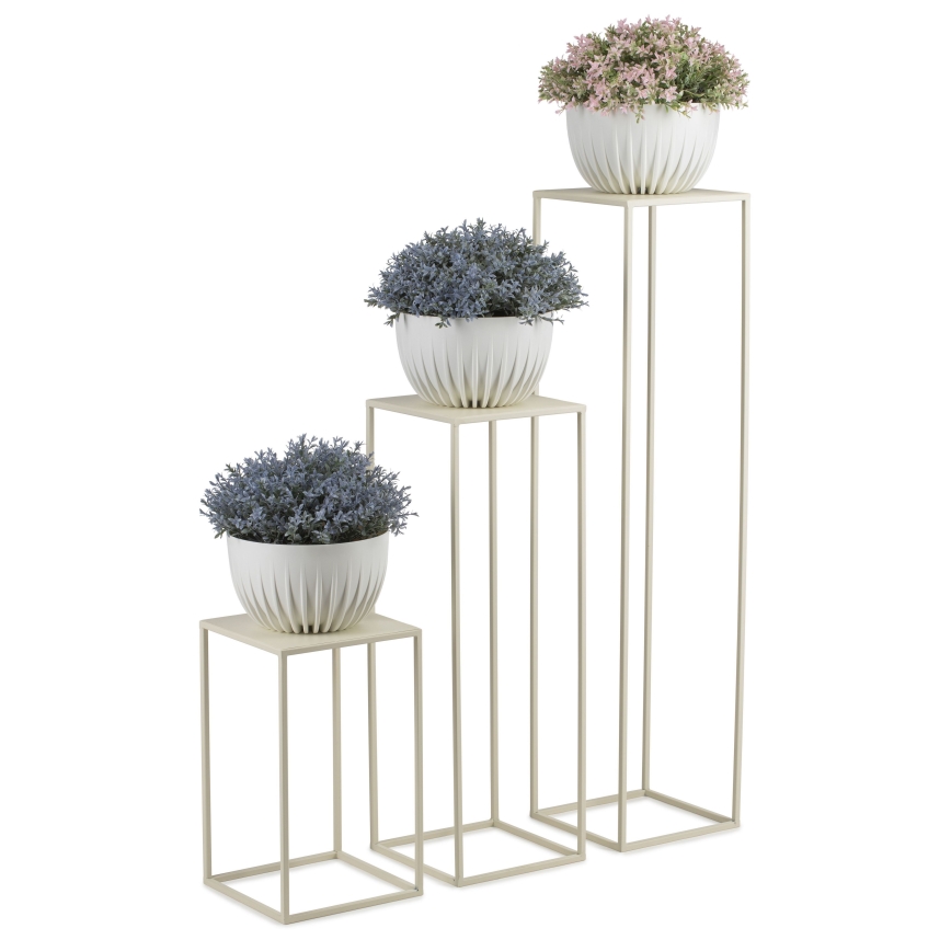 Flower stand 40x24 cm creamy