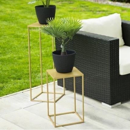 Flower stand 40x24 cm gold
