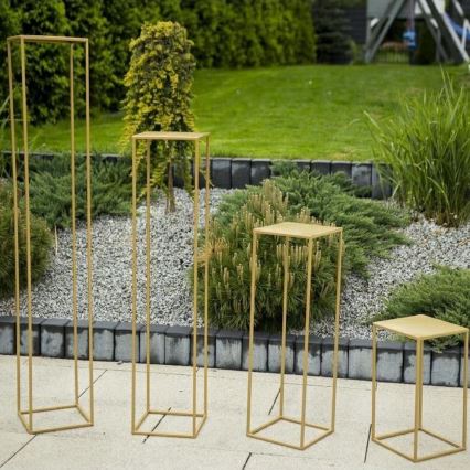 Flower stand 40x24 cm gold