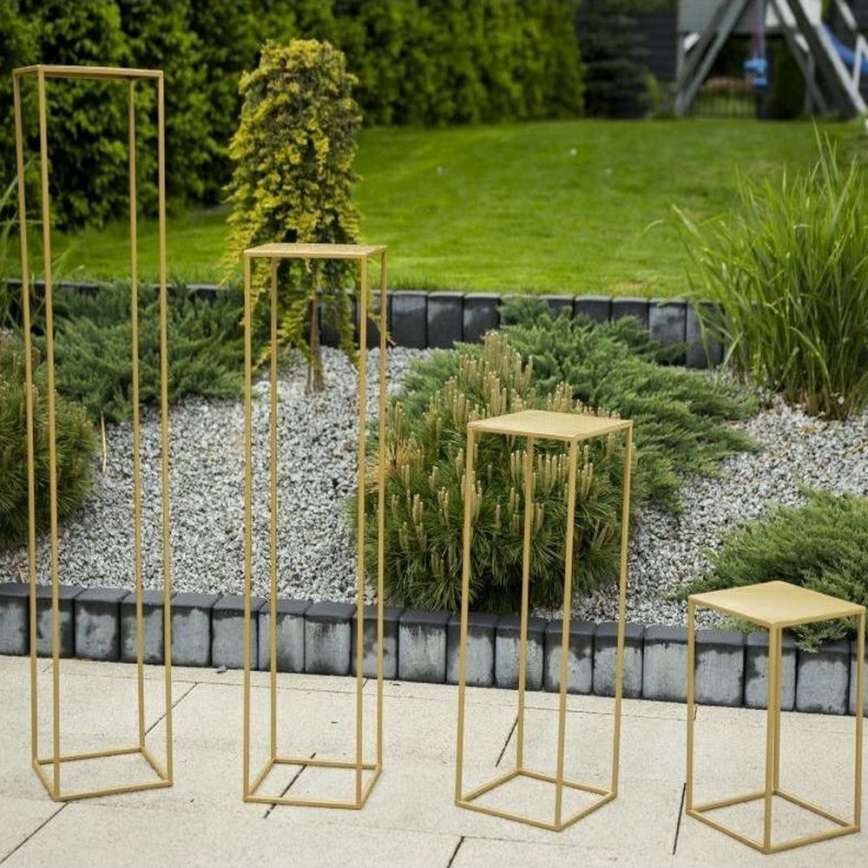 Flower stand 40x24 cm gold