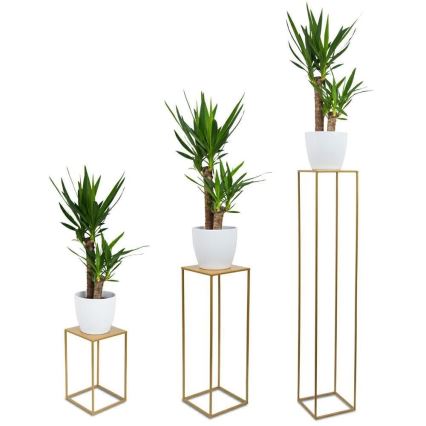 Flower stand 40x24 cm gold