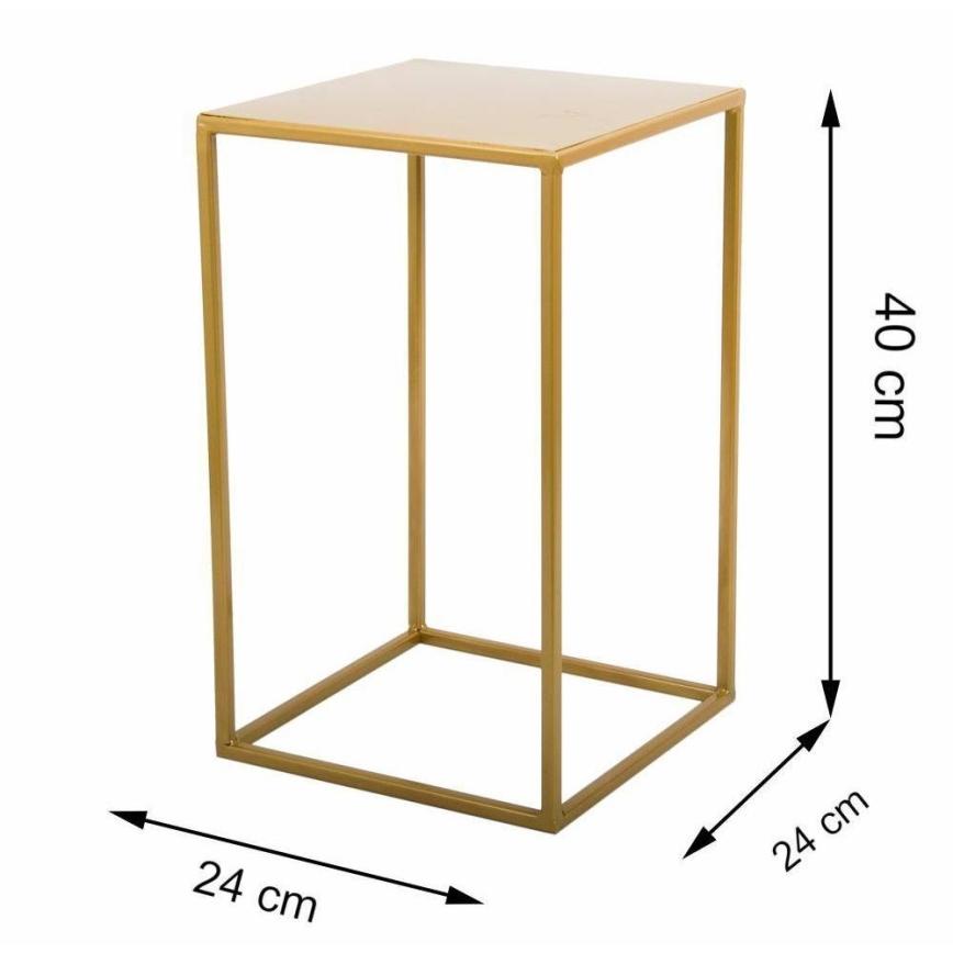 Flower stand 40x24 cm gold
