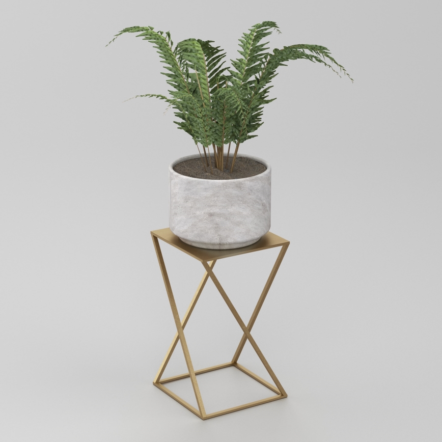 Flower stand 40x24 cm gold