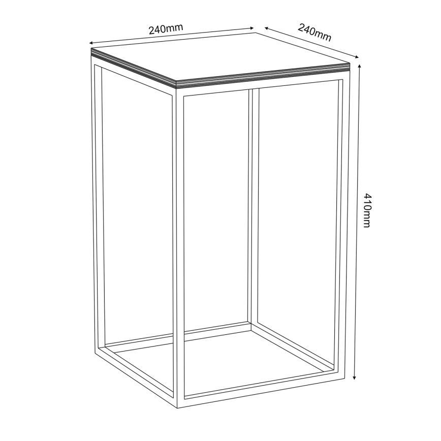 Flower stand 40x24 cm white