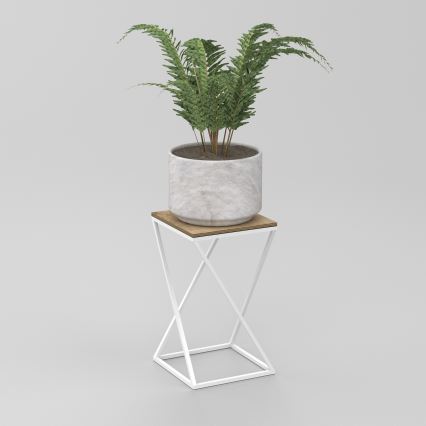 Flower stand 40x24 cm white