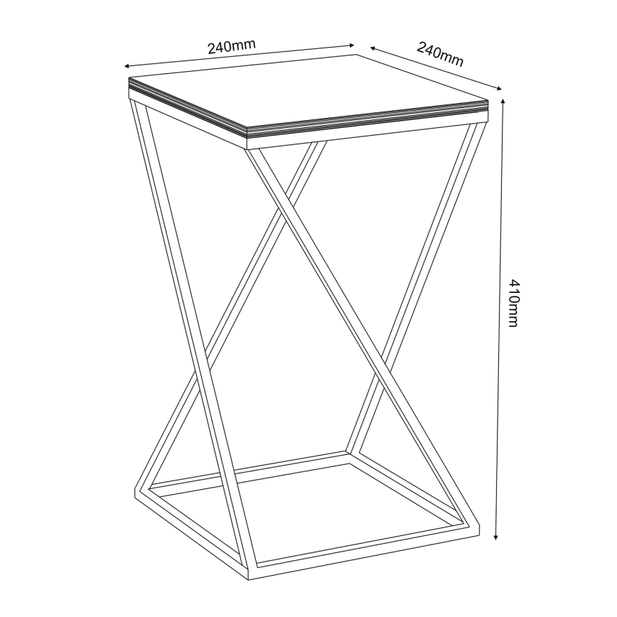 Flower stand 40x24 cm white
