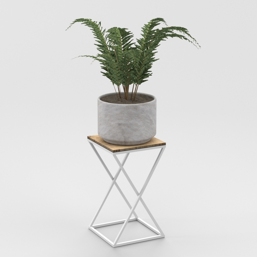 Flower stand 40x24 cm white