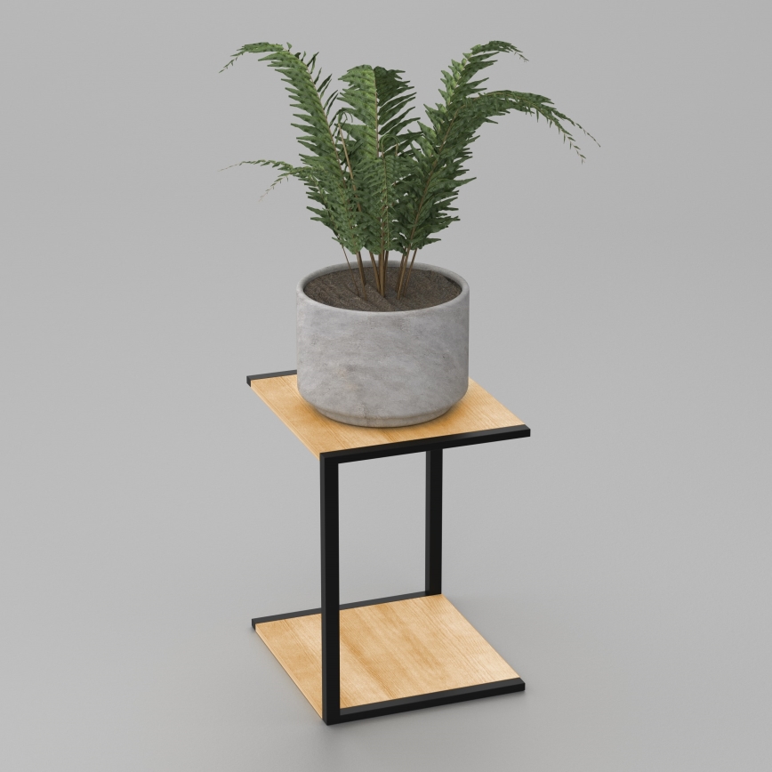 Flower stand 40x30x34 cm black