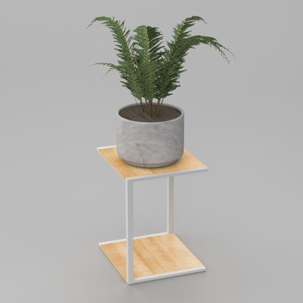 Flower stand 40x30x34 cm white