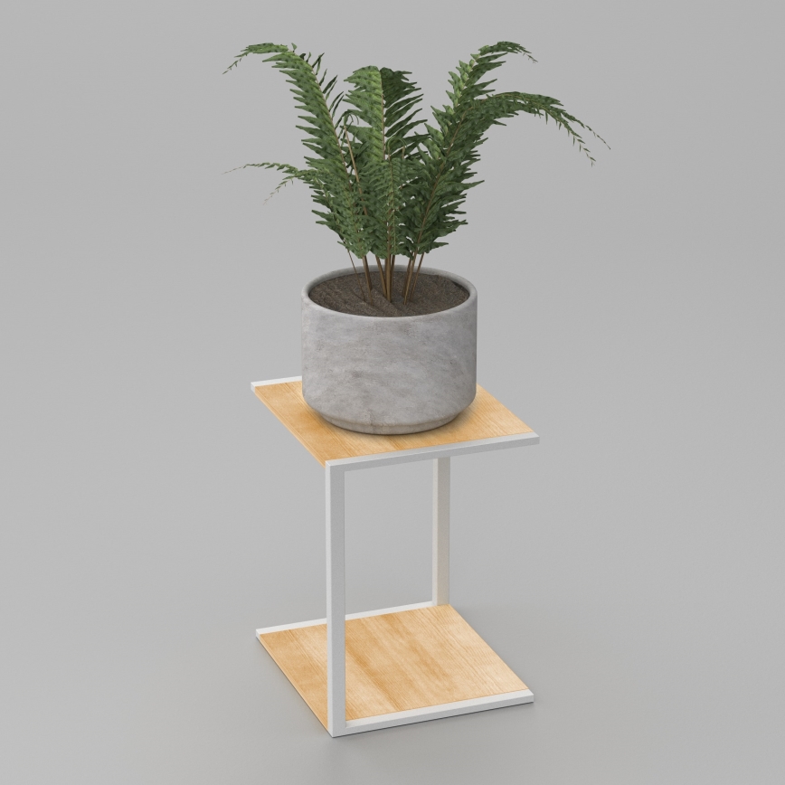 Flower stand 40x30x34 cm white