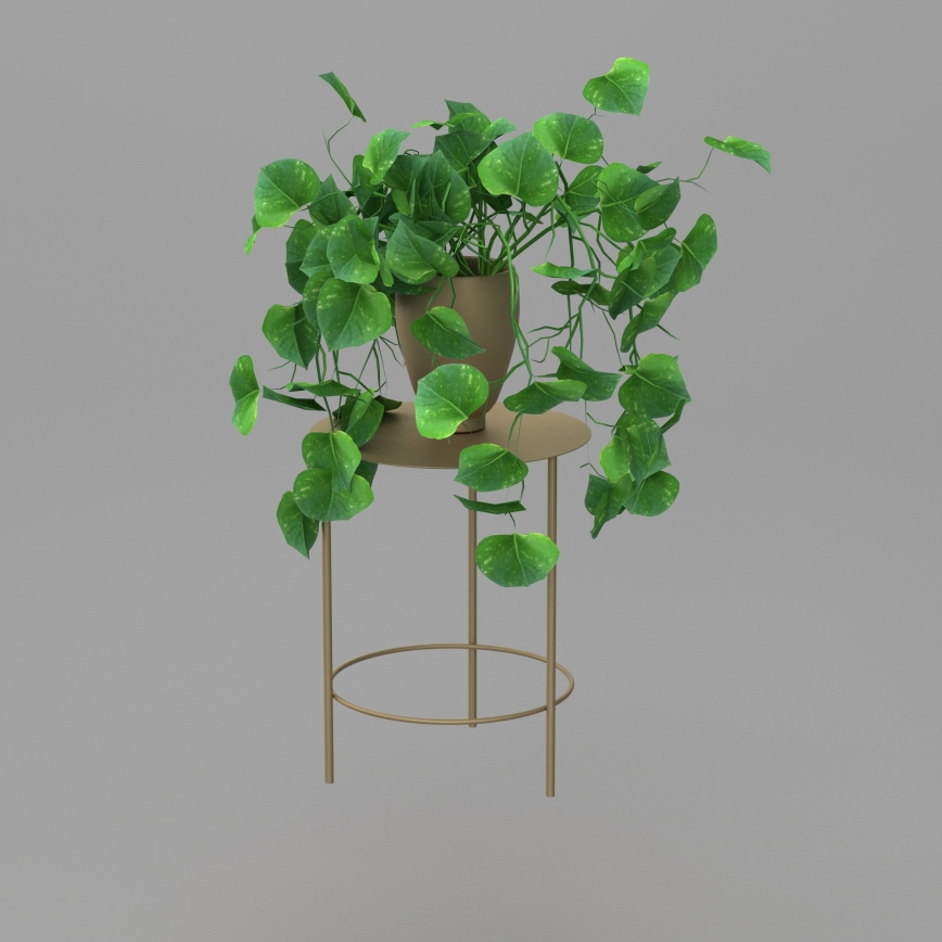 Flower stand 40x32 cm gold