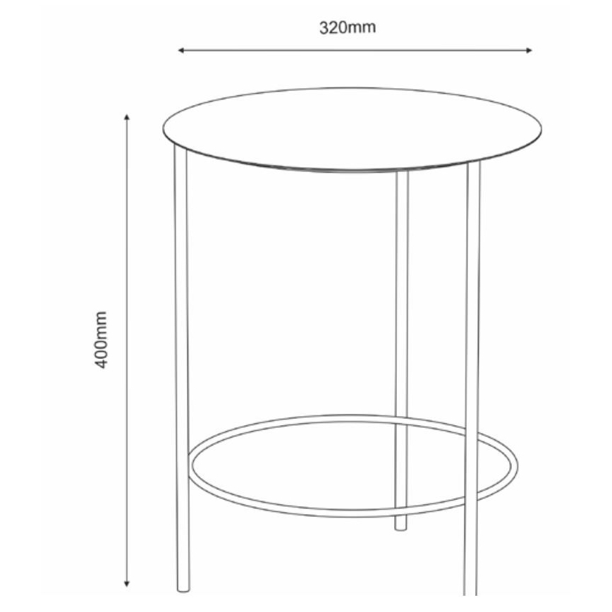Flower stand 40x32 cm white