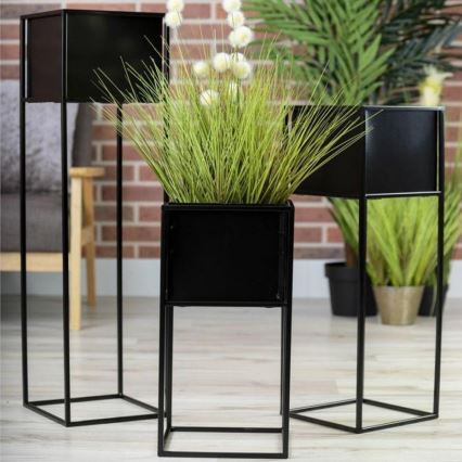 Flower stand 50x24 cm black