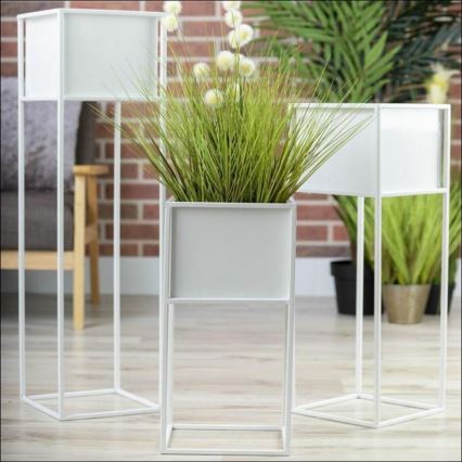 Flower stand 50x24 cm white