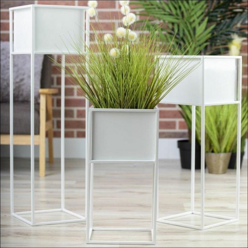 Flower stand 50x24 cm white
