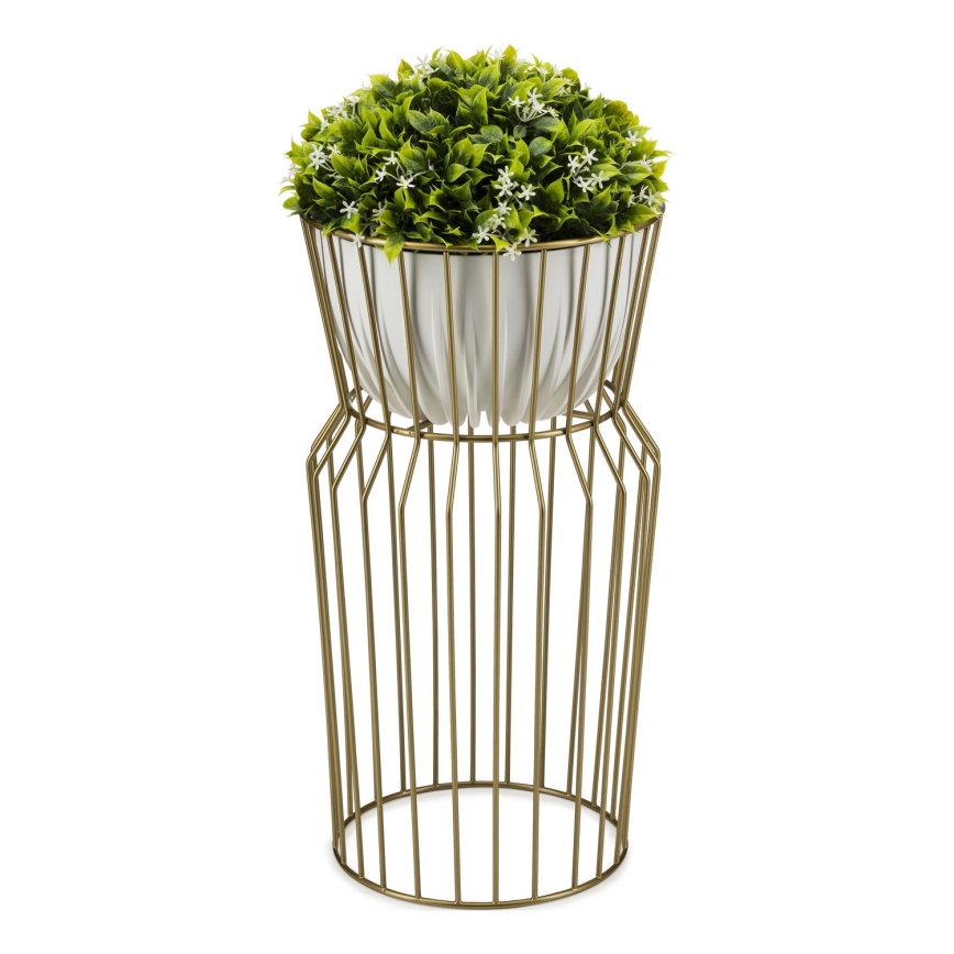 Flower stand 50x26 cm gold