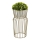 Flower stand 50x26 cm gold