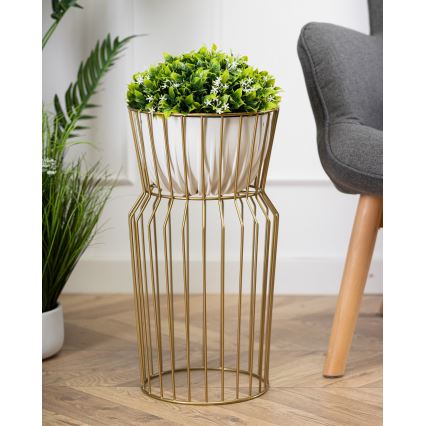 Flower stand 50x26 cm gold