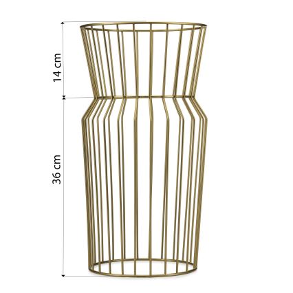 Flower stand 50x26 cm gold