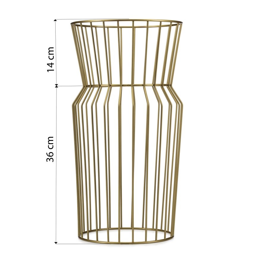 Flower stand 50x26 cm gold
