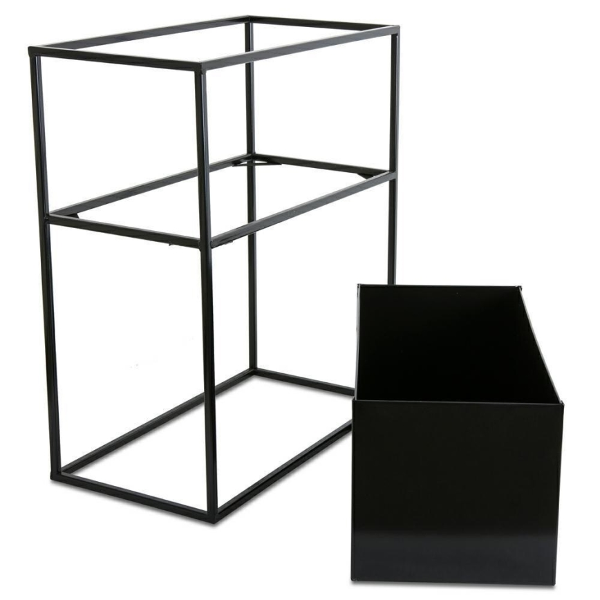 Flower stand 50x44 cm black