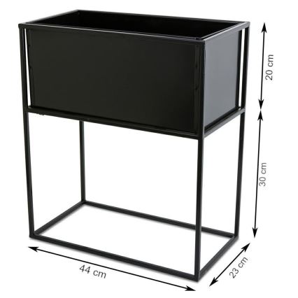 Flower stand 50x44 cm black