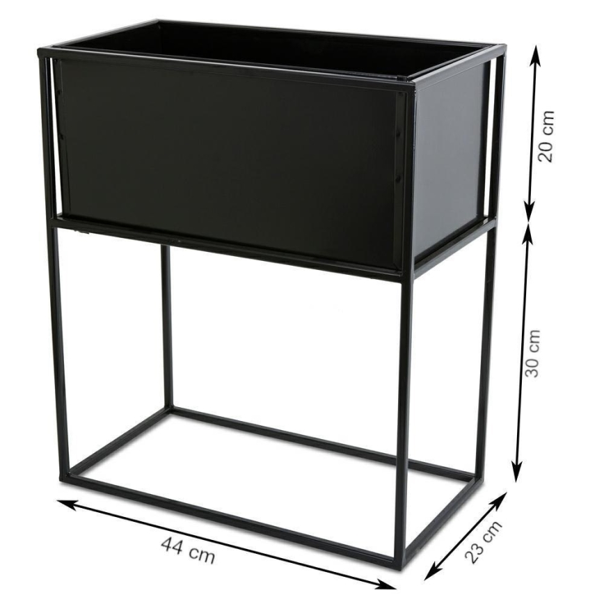 Flower stand 50x44 cm black