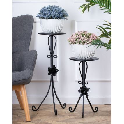 Flower stand 55x33 cm black