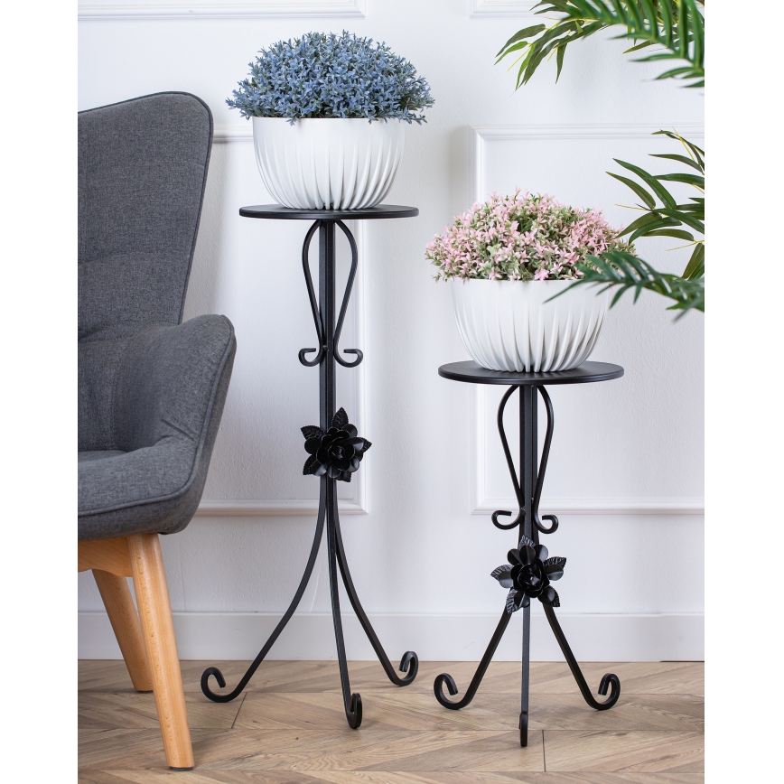 Flower stand 55x33 cm black