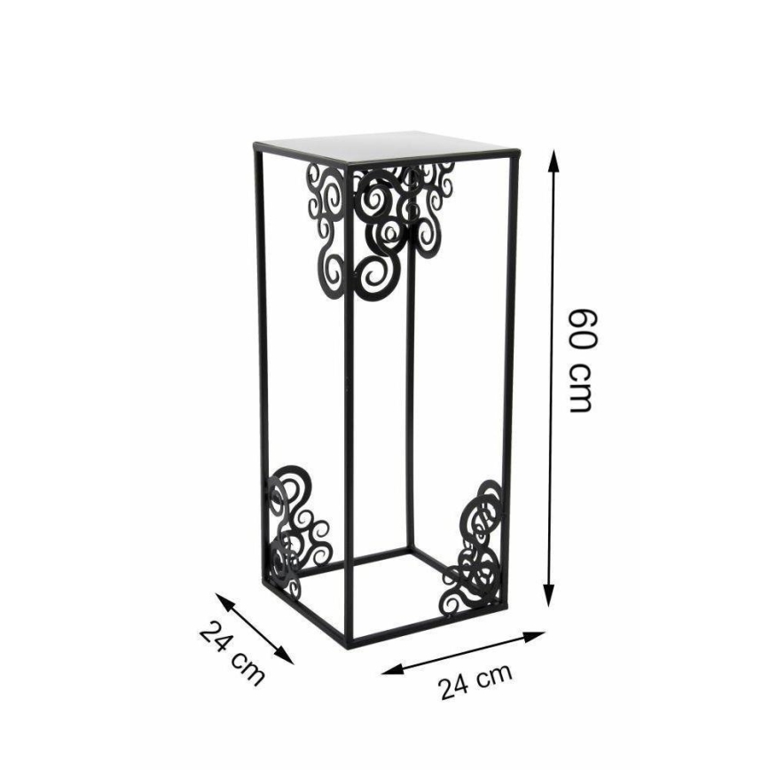 Flower stand 60x24 cm black