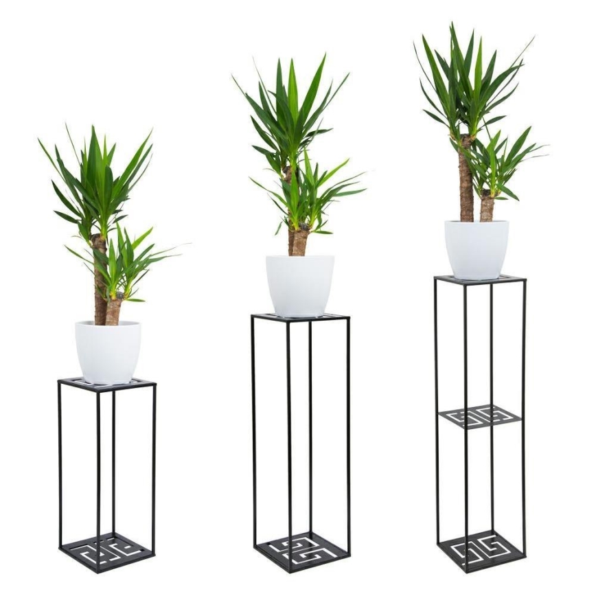 Flower stand 60x24 cm black