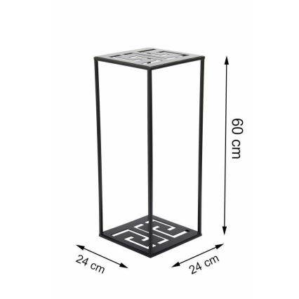 Flower stand 60x24 cm black