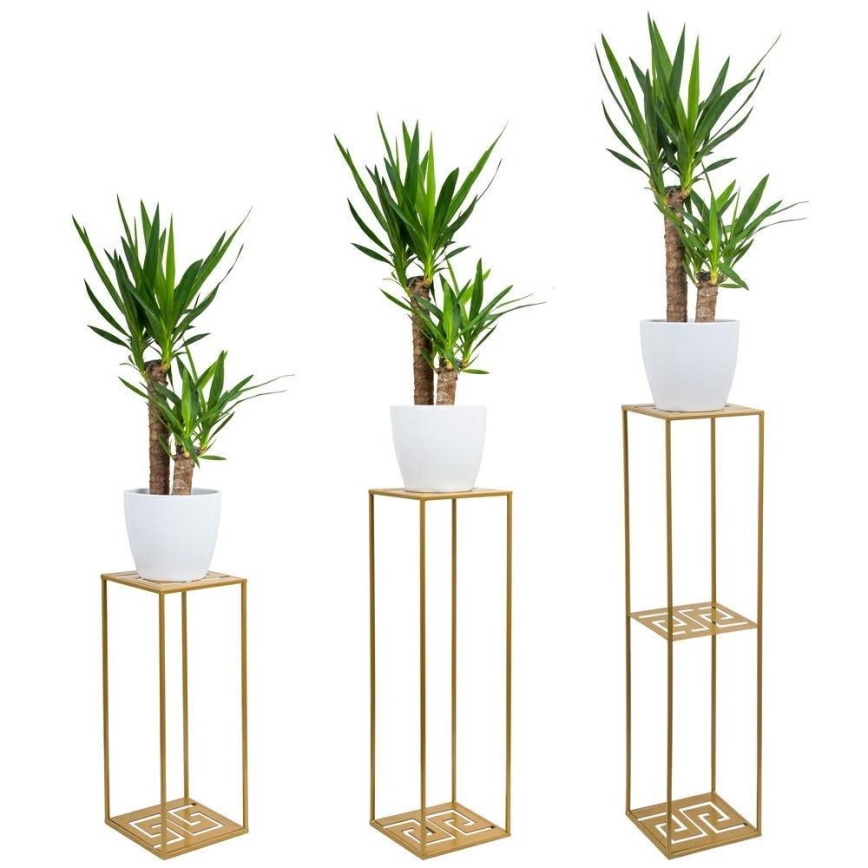 Flower stand 60x24 cm gold